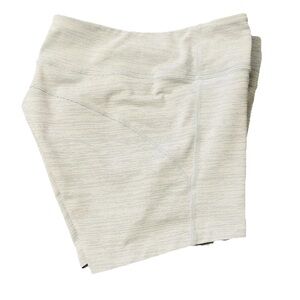 Outdoor Voices Women Tech Sweat Biker Shorts In Icy Blue Mid Rise Sz.L Gym